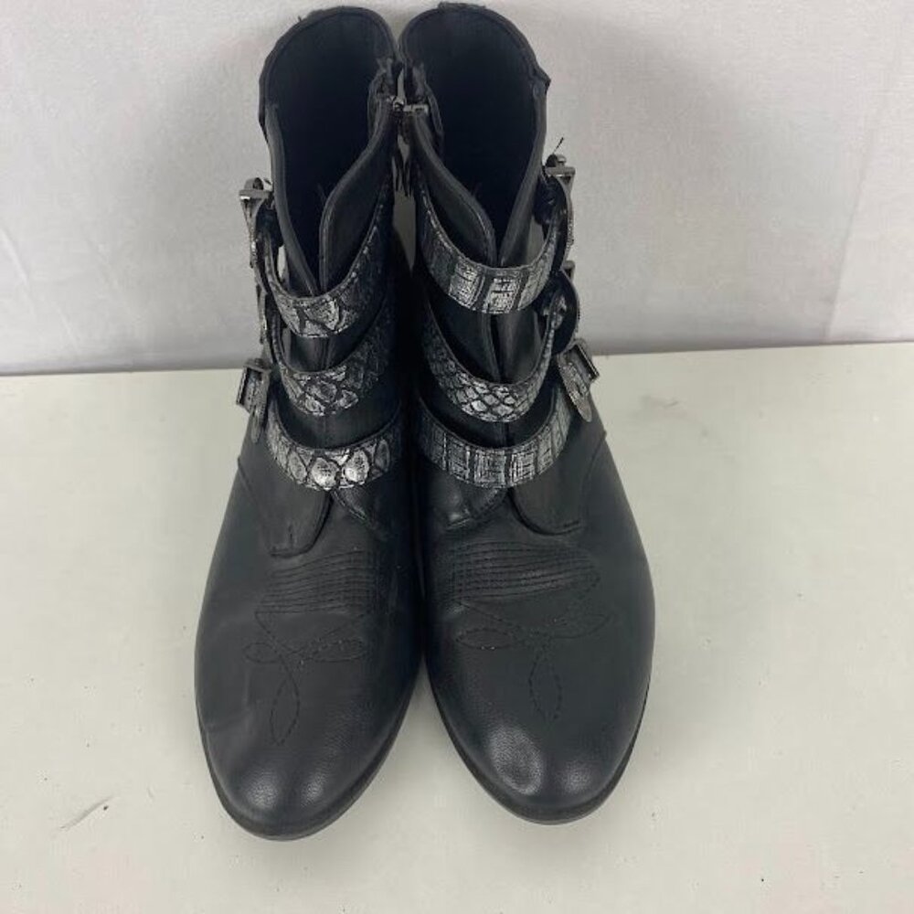 Corkys‎ Black Buckle Chelsea Ankle Boots Women's Size 10